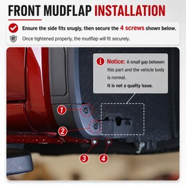 Mud Flap Delete Compatible with GMC Sierra 1500 2019-2025Front&Rear Mudflap