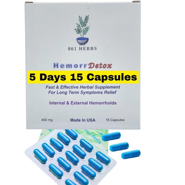 -5-Day 15 Capsules, Fast & Long-Term Relief, Natual Herbs Formula