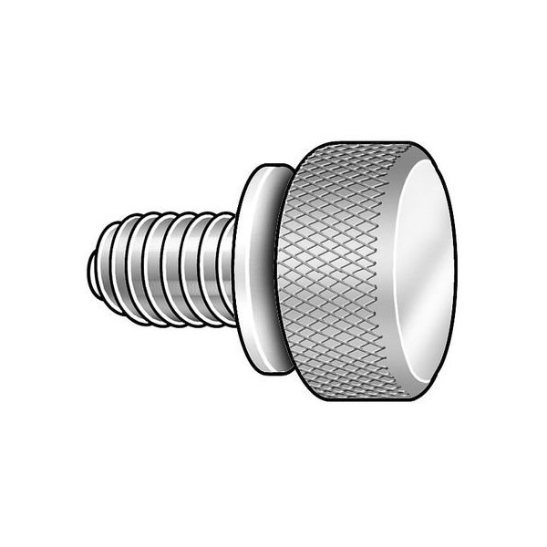 Thumb Screw, Knurl, 10-32x1/2 L, Pk5