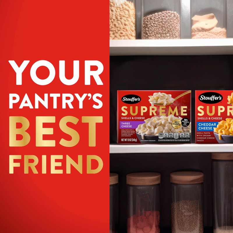 Stouffer's Supreme Shells And Cheese, Three Cheese, Boxed Mac Cheese