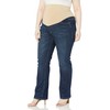 Three Seasons Maternity Women's Maternity Plus Size Bootcut Neutral Belly