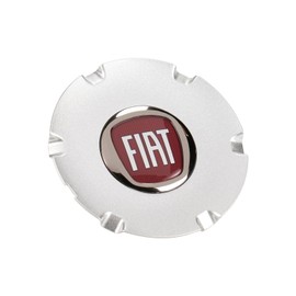 Fiat Original Hub Cap Wheel Centre Cap Silver Red Logo Panda from 2003 735459893
