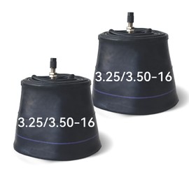 2 Pack 90/100-16 Dirt Bike Tube 3.25/3.50-16 Inner Tubes with Straight Valve Stem 16 Inch Tire Tube Replacement for 50cc 90cc 110cc Mini Pit Bikes, Off-Road Motorcycles