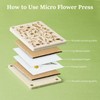 Aboofx Mini Flower Press Kit, 2.5"x4" Wooden Pocket Small Flowers