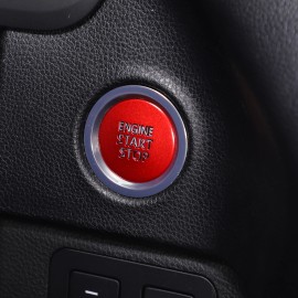 Ynei Red Accent Engine Start Stop Button Alloy Trim Cover Plate Fits Tundra 2022-2025