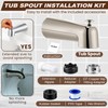 Dreyoo 7 Inch Tub Spout (Universal Fits 1/2" Copper Pipe,