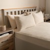 OHS Cream White Fluffy Bed Pillow Cases Teddy Fleece, Thermal