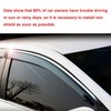 cciyu 4pcs Side Window Deflector Visor Rain Guard Compatible with