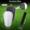 2 Pairs Mini Shin Pads for Football, 9.5 x 6