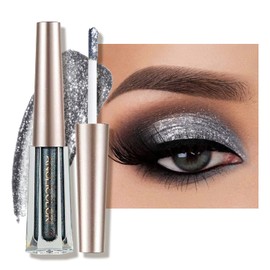 Anglicolor Eyeshadow, Glitter Eyeshadow, Shimmer Eye Shadow, Liquid Eyeshadow, Glitter Liquid Eye Shadow, Sparkling Eye Makeup Tool, Best Gift For Women Girls (05#Black)