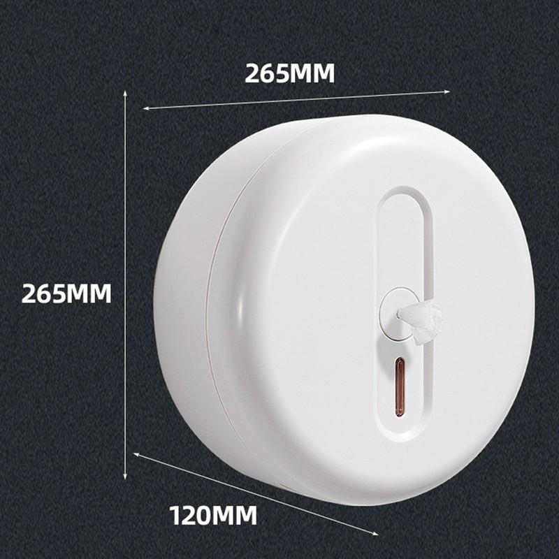 Toilet Paper Dispenser Plastic Wall Mounted Auto Cut Off Waterproof