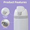 Insulated Stainless Steel Water Bottle with Straw for Sports, Travel,