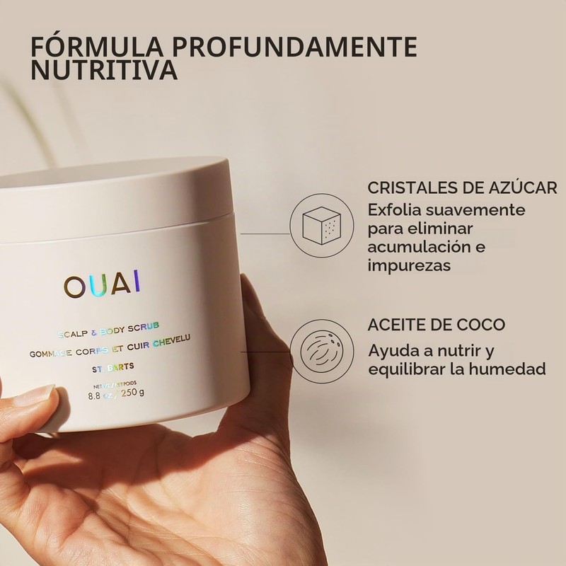 Ouai- Exfoliante corporal y para el cuero cabelludo, St. Barts: