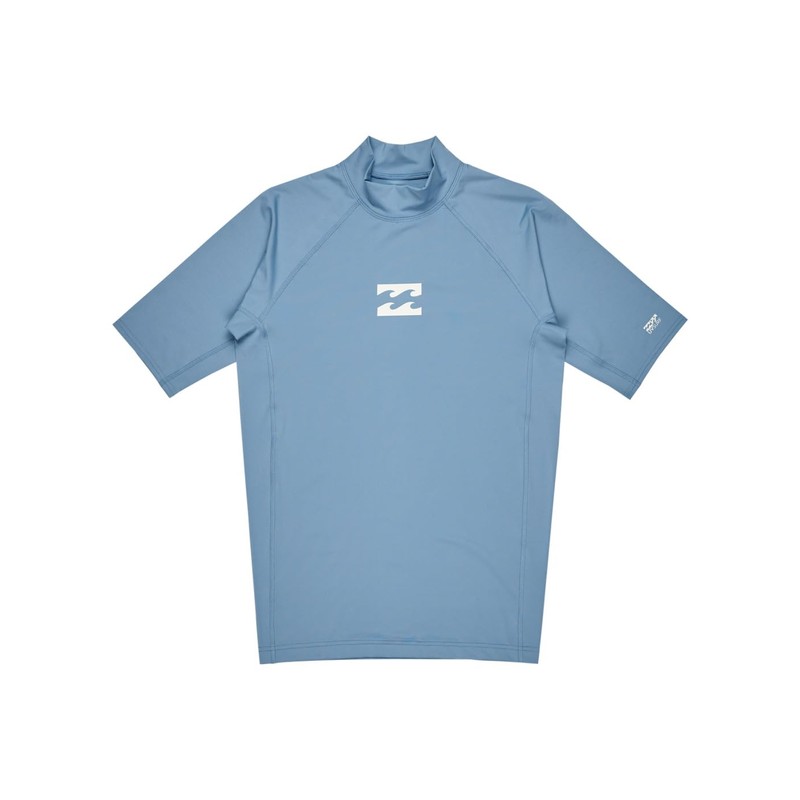 Billabong Short Sleeve Rash Vest WAVES ALL DAY SS Young