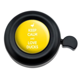 Keep Calm and Love Ducks Bicycle Handlebar Bike Bell