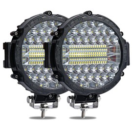 WINBANG 7 Inch Round LED Light Bar, 2PCS 201W Driving Light Bar Fog Lights Combo Beam LED Off Road Lighting for SUV, Truck, ATV, SUV,Hunters