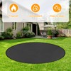 Longzhuo Fire Pit Mat, 48 Inch Waterproof, High Temp Resistant,
