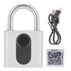 Bluetooth Padlock Intelligent Fingerprint Phone APP Lock Set for Dormitory