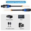 Professional Speaker Cable 3.3ft Long PVC Male Female Quick Twist