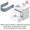 Under Sink Basin U Shaped PVC Pipe Covers for Bathroom