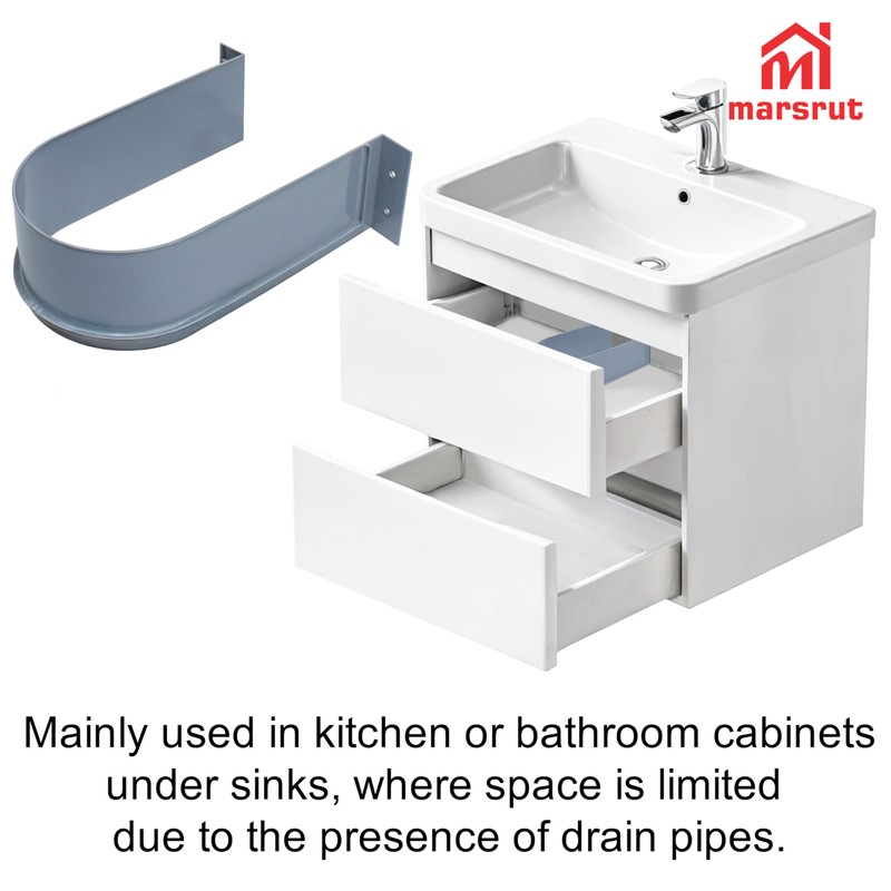 Under Sink Basin U Shaped PVC Pipe Covers for Bathroom