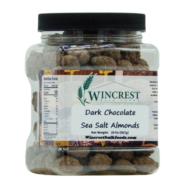 Dark Chocolate Turbinado & Sea Salt Almonds (1.25 Lb Tub)