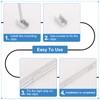 PATIKIL Neon Rope Light Mounting Brackets, 50 Pcs Neon LED