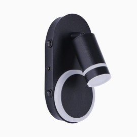 Volcode RV LED Wall Sconce Light Fixture - Switch Control with Adjustable Spot & Reading Lights, 12V 4000K Natural White Interior Light for RV Marine Motorhome Bedroom