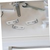 Tofficu 10pcs Stainless Steel Refrigerator Shelf Clips Easy to Install