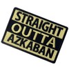 Tactical Straight Outta Azkaban Patch Military Badge Morale Aplique Embroidered