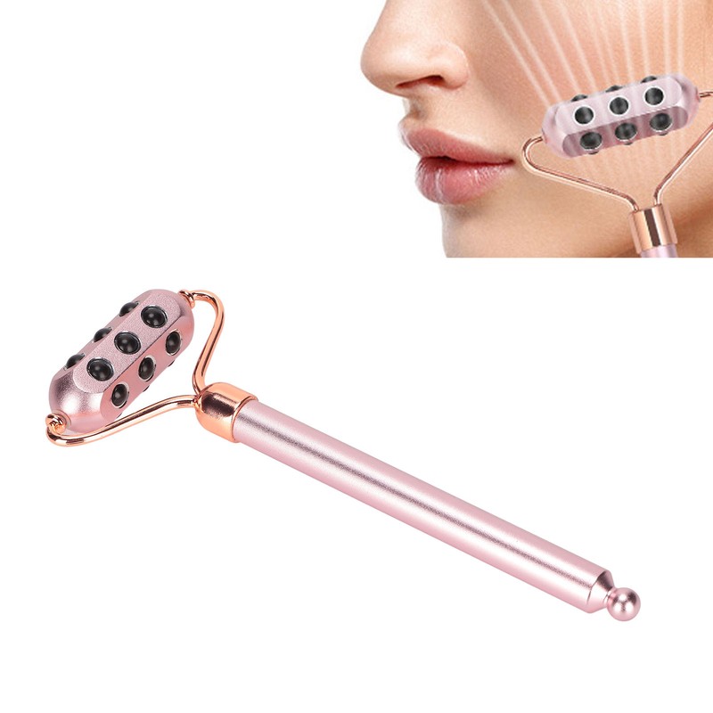 Face Beauty Massage Roller Aluminium Alloy Promote Absorption Germanium Manual