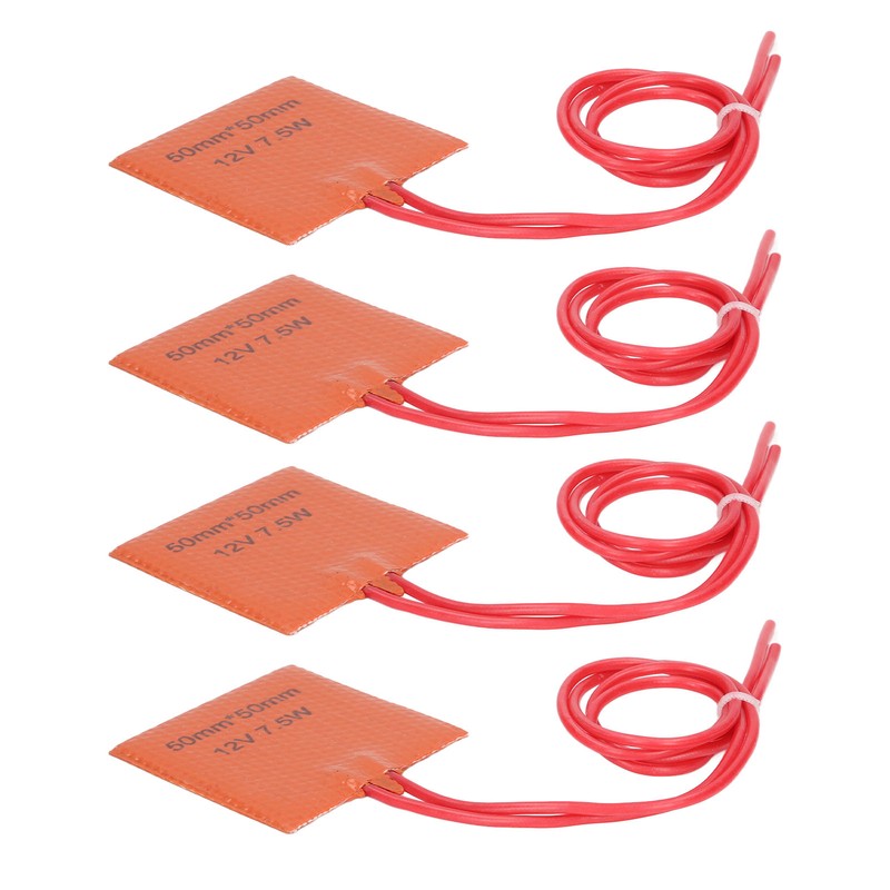 4Pcs Heat Mat Silicone Heater Pad Warmer 12V 7.5W 120