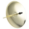 12pcs Candle Plate Iron Material 7x6.5cm/2.8x2.6in Gold Stable Reliable Decorative