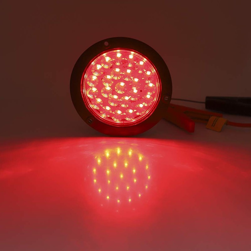 Luces Traseras de Remolque LED Rojas Redondas Freno de Parada