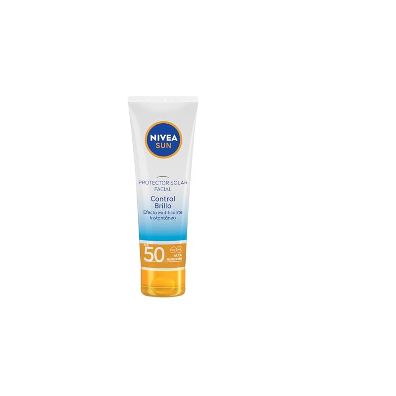 Nivea Sun Protector Solar Facial Control Brillo Efecto Matificante Instantáneo