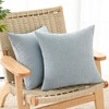 Volcanics Pack of 2 Misty Blue Decorative Chenille Cushion Covers