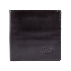 Big Skinny Men's RFID Blocking World Leather Bi-Fold Slim Wallet, Black