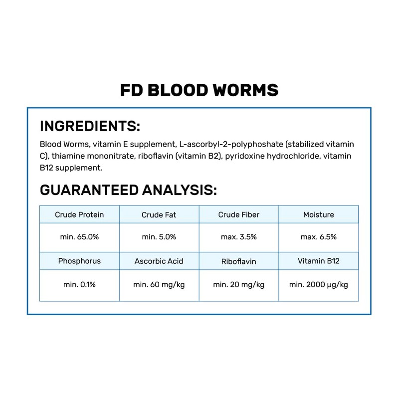 Hikari Bio-Pure Freeze Dried Blood Worms for Pets, 0.42-Ounce