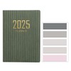 MANJIAMEI Mini 2025 Pocket Agenda, PU Texture Cover 120 Pages