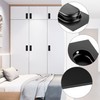 yuntop Black Sliding Closet Door Handles Recessed Finger Flush Pulls
