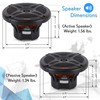 Pyle 6.5 Inch Bluetooth Marine Speakers - 2-way IP-X4 Waterproof