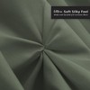 Nestl Olive Green Bed Skirt Full Size, Pinch Pleat Full