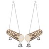 2pcs Pet Birds Parrots Wooden Swing Stand Bar Safety Toy