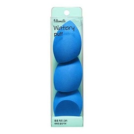 FILLIMILLI Olive Young Puff 3 Pack Blue Drop Shape Makeup Sponge Watery Puff Filimili