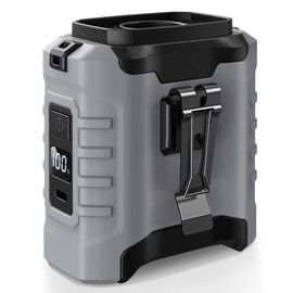 Portable Waist Fan, 2025 10000mAh Waist Fan Clip on Wearable Belt, 5 Speeds Adjustable Shirt Fans with up to 25H of Working Time, Hands-Free Hanging Neck Belt Fans for Camping, Outdoor, Jobsite-Grey