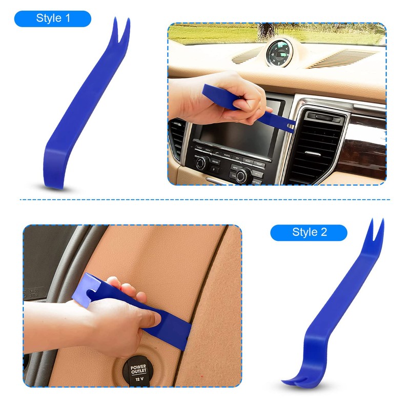 Abnaok Trim Removal Tool, 5 Pcs Plastic Pry Tools Fastener