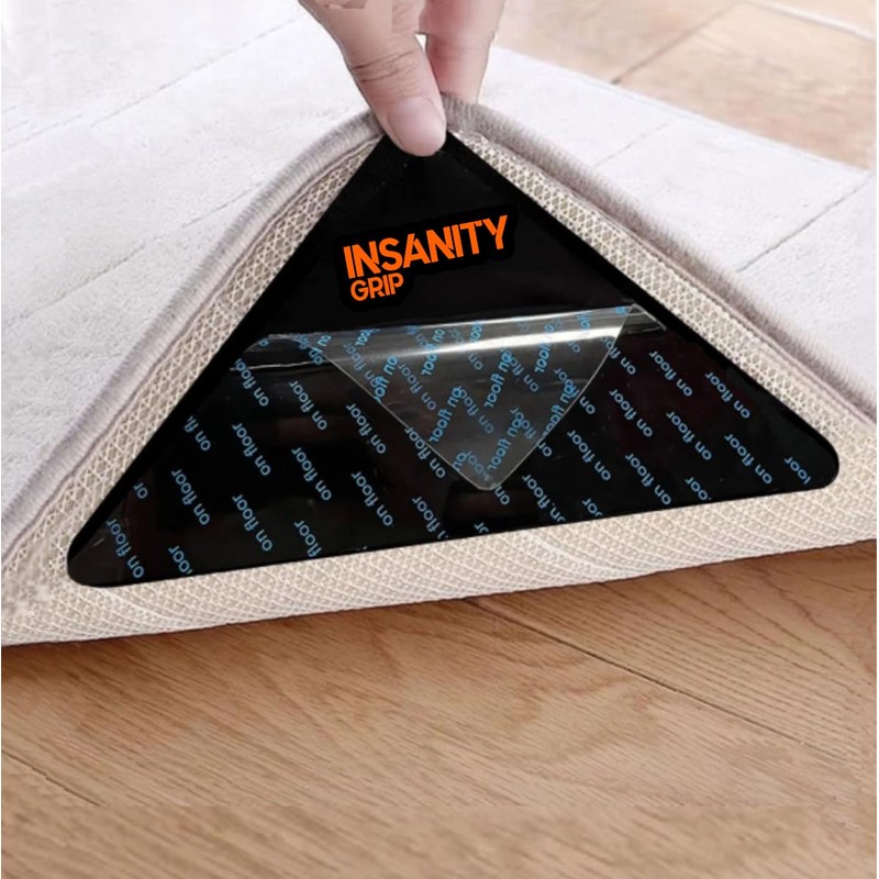 Insanity Grip 12 Pcs Rug Grips for Hardwood Floors, Tile,