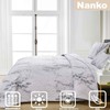 Nanko Quilt Set Queen Full Size 3 Pcs, White and