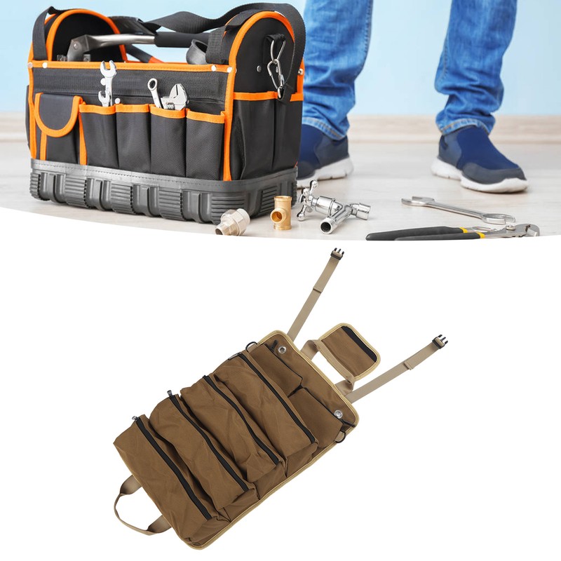 Tool Roll Up Bag Oxford Cloth Portable Multi Purpose Tool