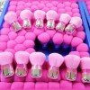 ZzDog Brocha Kabuki Redonda Suave Base Crema Rosa Tornasol
